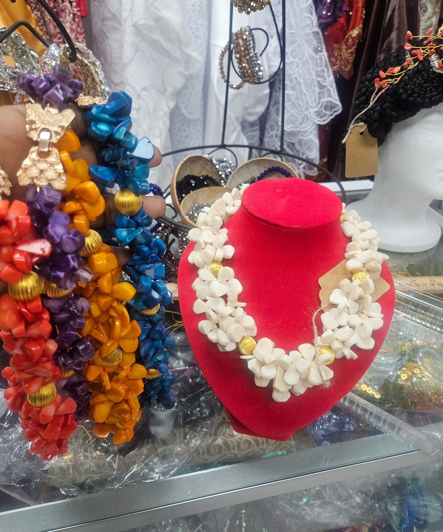 coral beads