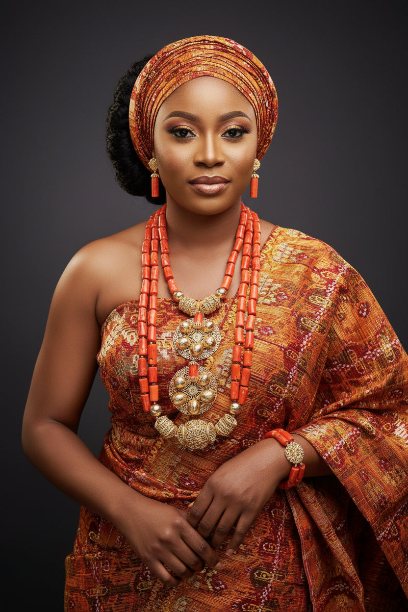 Princess 3 step coral beads